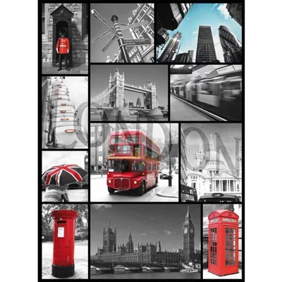 Plaque collage London