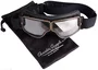 lunettes aviator goggle t2 dore noir masque moto vintage jeantet