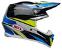 casque bell moto 9s flex pro circuit 24 gloss black blue cross 2024
