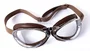 lunettes aviator goggle 4600 chrome marron moto vintage leon jeantet