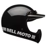 bell moto 3 classic black casque integral vintage motocross retro