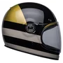 casque bell bullitt atwyld gloss black gold integral moto vintage