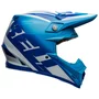 casque bell moto 9 s flex rail gloss blue white cross bleu ece 22 06
