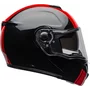 casque bell srt modular ribbon black red modulable noir rouge moto