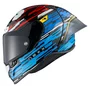 casque nexx x r3r glitch racer bleu rouge integral moto sportive