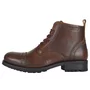 chaussures helstons rogue marron bottines moto cuir vintage homme