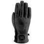 gants femme chauffants helstons nelly heating hiver cuir noir moto