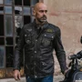 veste holyfreedom quattro evolution noir cuir moto vintage patchs 5