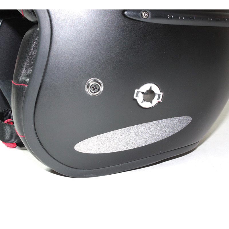 Dafy Moto - 4 stickers réfléchissants Noir