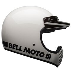 Casque Bell Moto 3 Classic White ECE 22 06