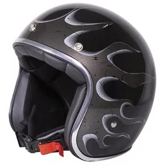 Casque Stormer Pearl fire black metal glossy