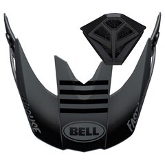 Kit visière et ventilation de bouche Bell Moto 10 Fasthouse BMF gris