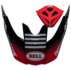Kit visière et ventilation de bouche Bell Moto 10 Fasthouse Privateer noir rouge