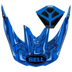Kit visière et ventilation de bouche Bell Moto 10 Fasthouse DID 23 bleu