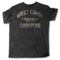 Tee shirt West Coast Choppers Motorcycle co gris vintage