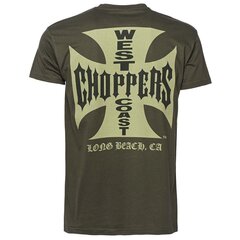 Tee shirt West Coast Choppers OG cross solid khaki