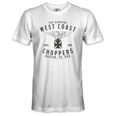 Tee shirt West Coast Choppers Rennabteilung blanc