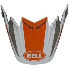 Visière Bell Moto 9 Flex Division white orange sand
