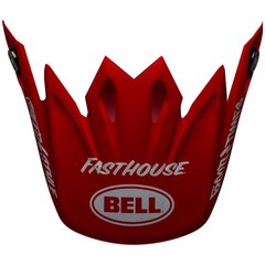 Visière Bell Moto 9 Mips Fasthouse Signia matte red white
