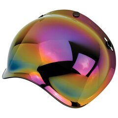 Visière Biltwell bubble shield anti-fog rainbow mirror