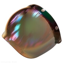 Visière flip up V Parts Bubble chrome rainbow iridium