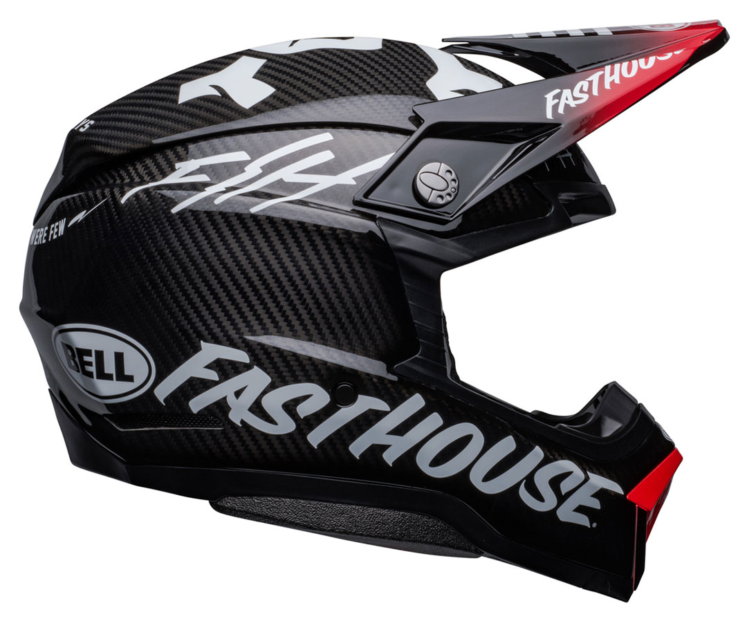 casque bell moto 10 spherical fasthouse privateer gloss black red