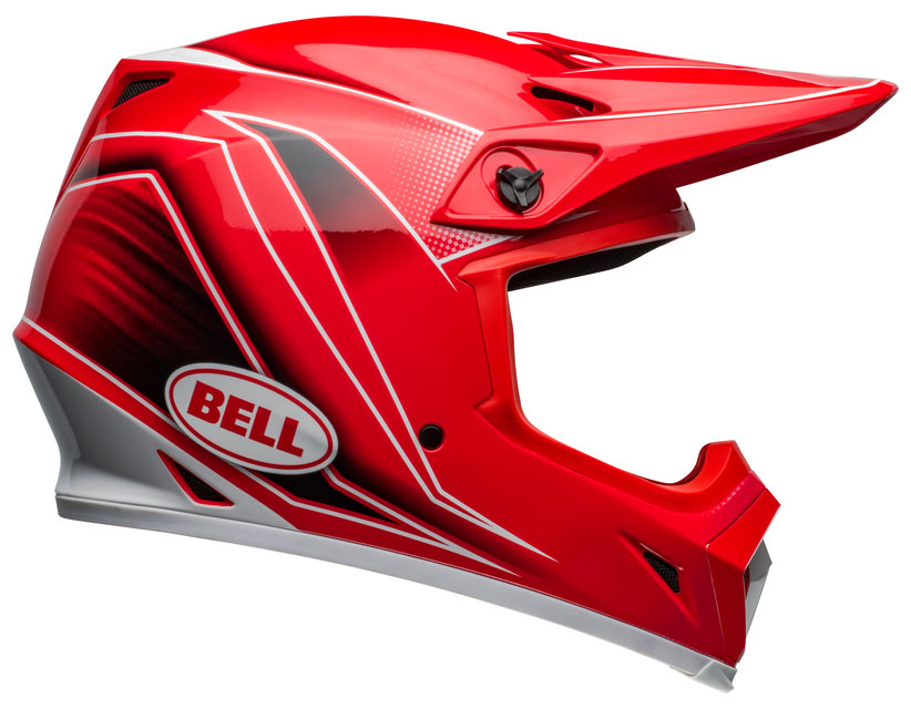 casque bell mx 9 mips zone gloss red cross rouge ece 22 06