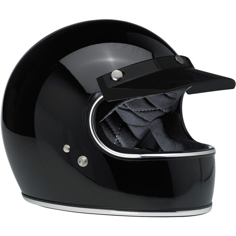 Visière Biltwell Moto Visor black, casquette casque vintage