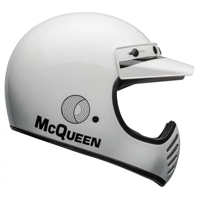 Casque Bell Moto 3 Steve McQueen gloss white black