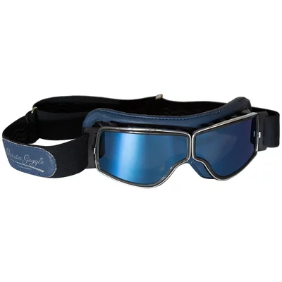 Lunettes Aviator Goggle T2 Bleu Chrome Miroir Bleu