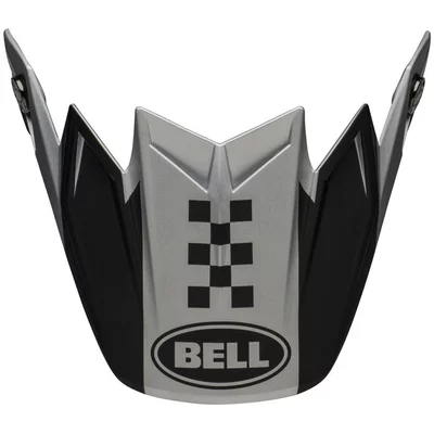 Visière Bell Moto 9 Flex Breakaway matte silver black