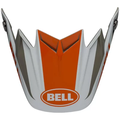 Visière Bell Moto 9 Flex Division white orange sand