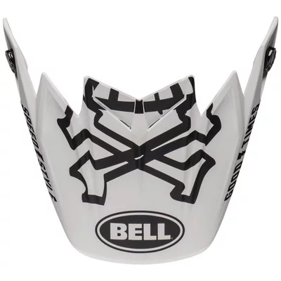 Visière Bell Moto 9 Flex Fasthouse WRWF matte gloss white red