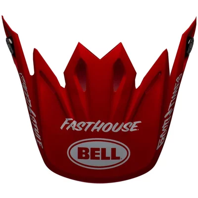 Visière Bell Moto 9 Mips Fasthouse Signia matte red white