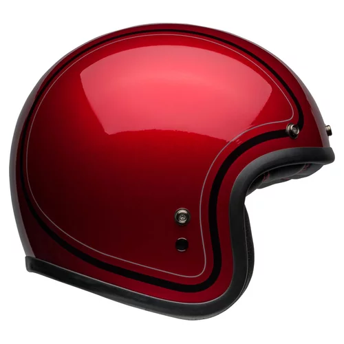 casque bell custom 500 chief gloss candy red jet moto vintage rouge