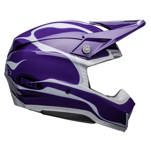 casque bell moto 10 spherical slayco gloss purple white ece 22 06