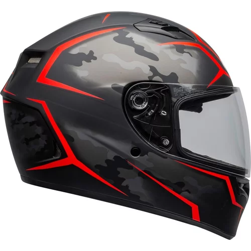 casque bell qualifier stealth camo black red integral moto
