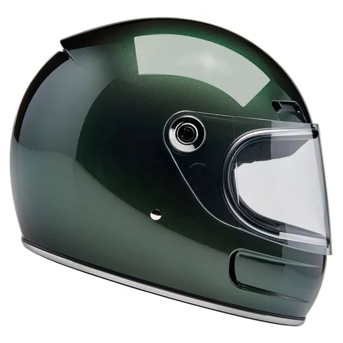 casque biltwell gringo sv metallic sierra green integral biker vert