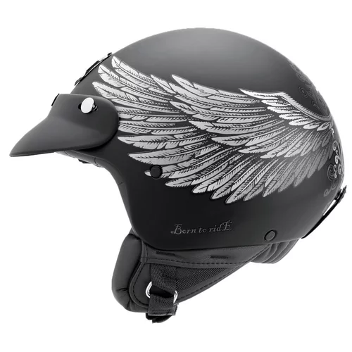 casque nexx sx60 eagle rider black mat noir jet biker