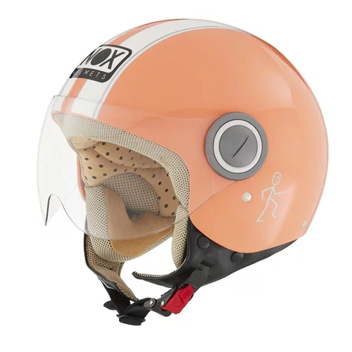 casque nox n210 orange pastel blanc casque scooter vespa moto jet