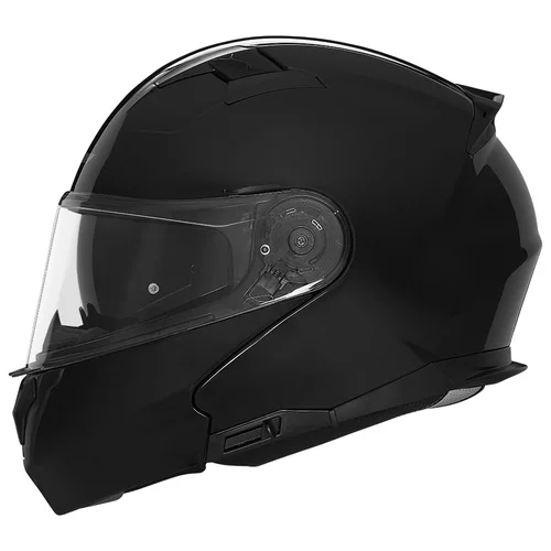 casque nox n966 noir brillant modulable moto ece 22 06 homologue p j