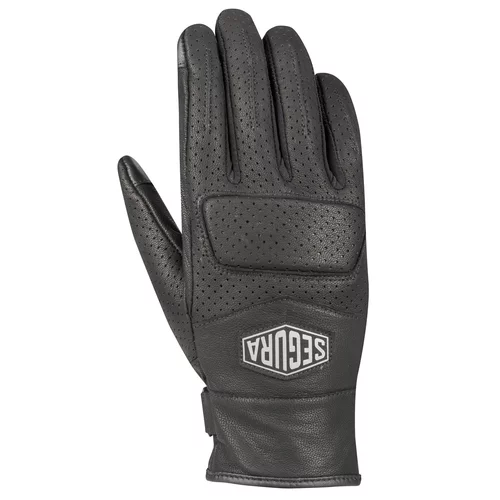 gants femme segura lady bogart gloves cuir noir ete moto sge1220