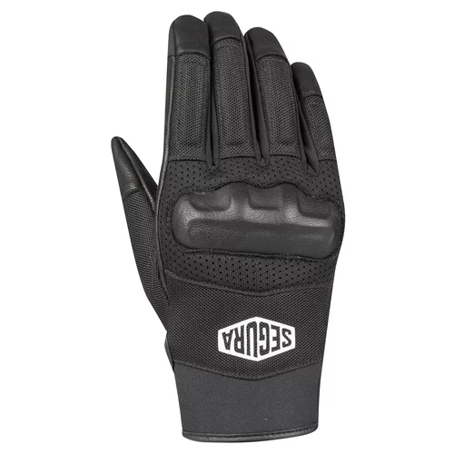 gants segura atol cuir tissu mesh noir gant moto ete homme sge1259