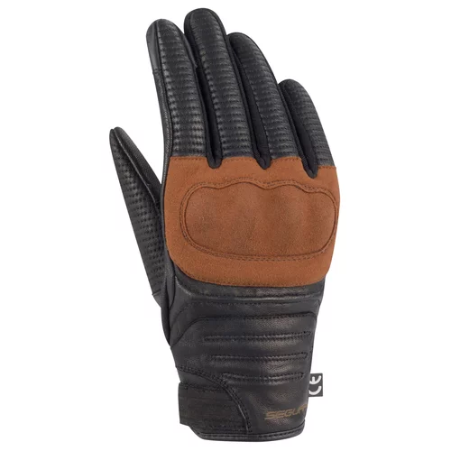 gants segura stoney noir marron ete moto vintage biker homme