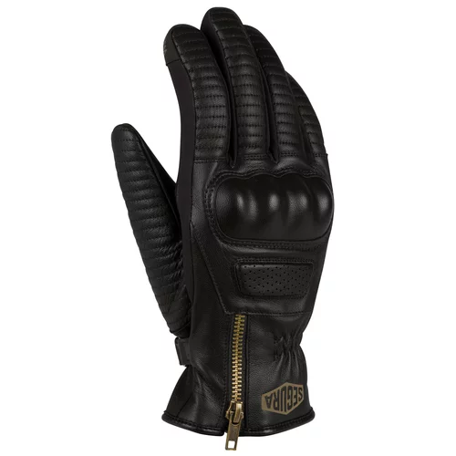 gants segura synchro noir sgh570 moto vintage hiver cuir homme coque