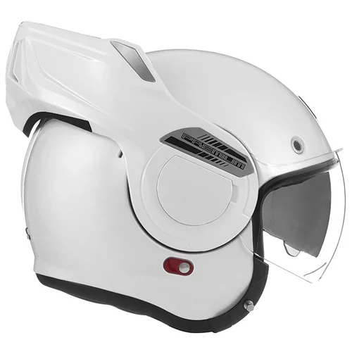 nox premium stratos blanc perle casque modulable double ecran solaire