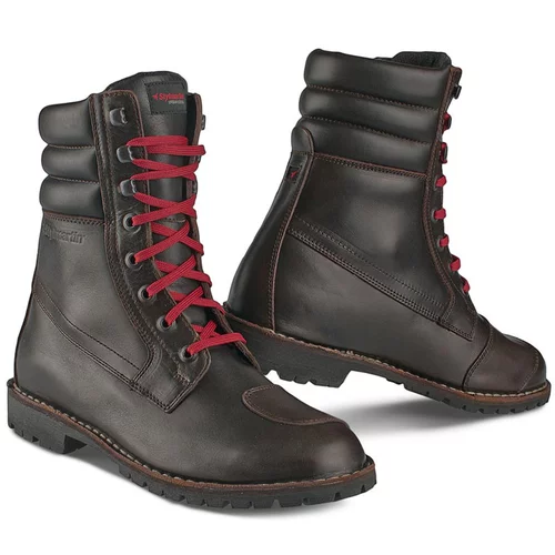 stylmartin indian brown chaussures moto vintage bottes cafe racer