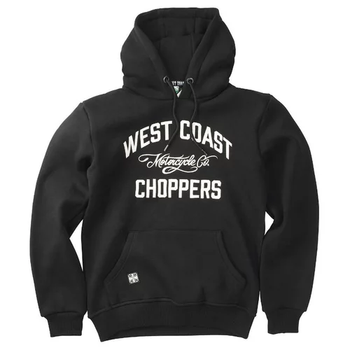sweat shirt west coast choppers motorcycle co hoody black noir homme