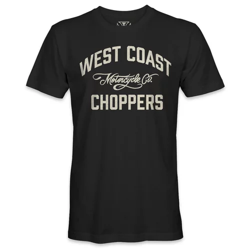 tee shirt west coast choppers motorcycle co noir black moto biker