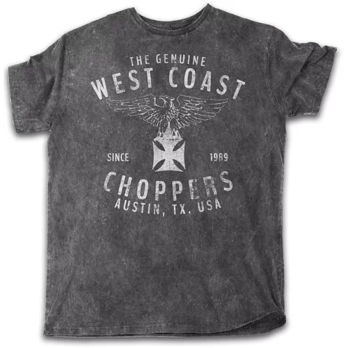 tee shirt west coast choppers rennabteilung gris vintage aigle biker